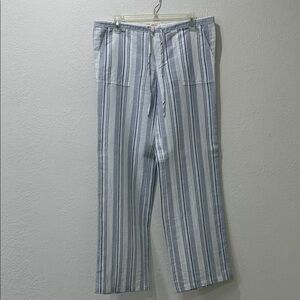 Victoria's Secret Blue and White Striped Pants